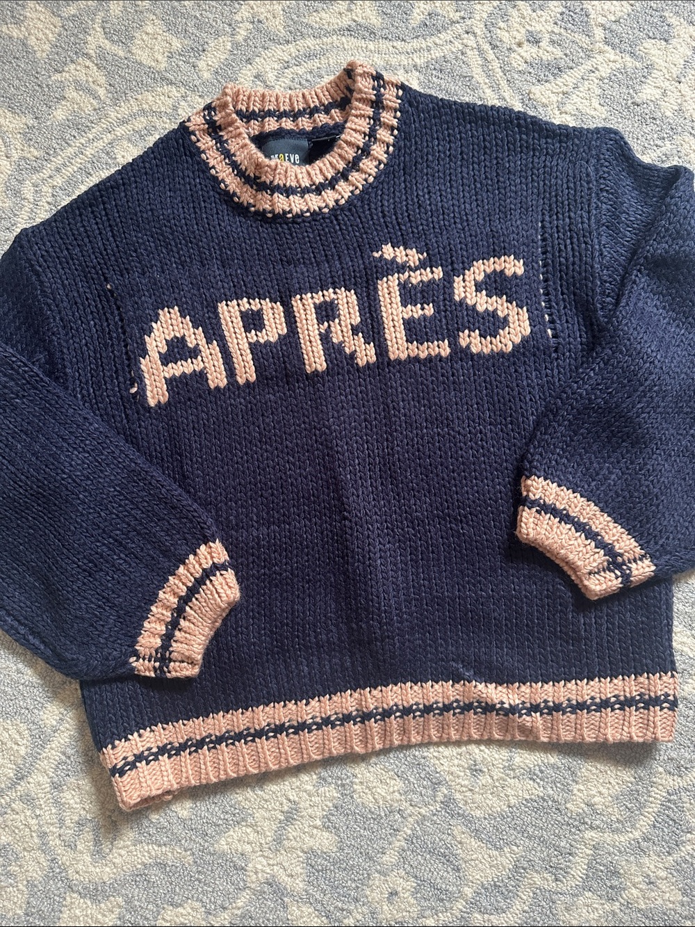 Anthropologie Navy 'APRÈS' Chunky Knit Sweater!